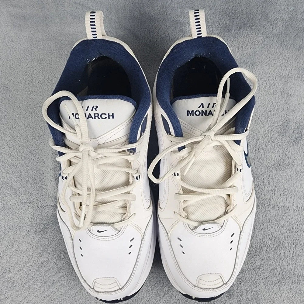 Nike Air Monarch IV 4E Wide Shoes Mens 9.5 White 416355-102
